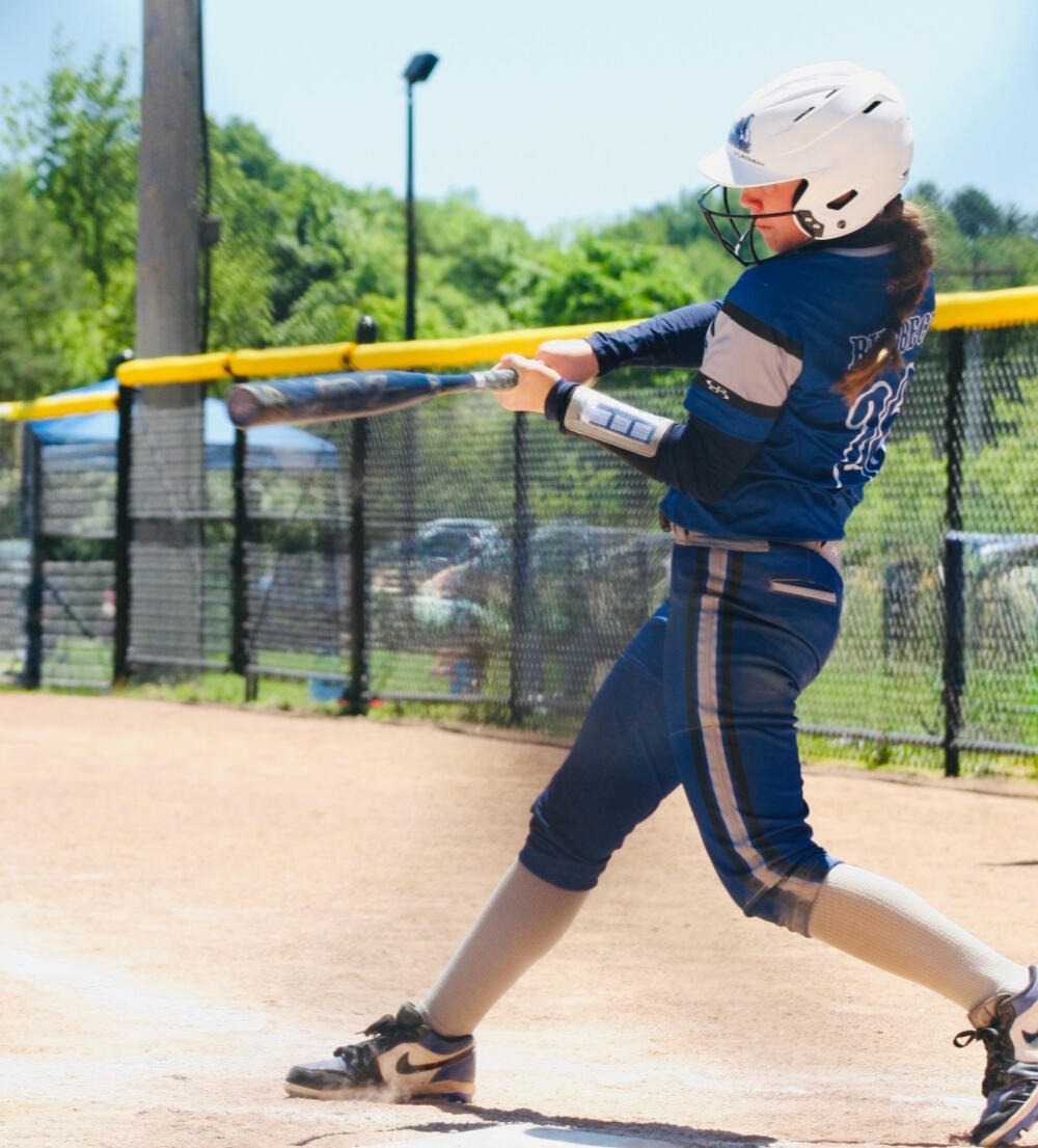 Delaney Birkbeck at bat Delaney Birkbeck, Class of 2029, 2B/OF